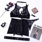 Mesh Hip-hugging Sexy Lingerie 5-piece Set