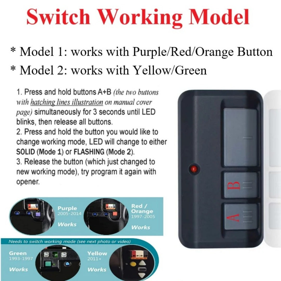 Premium 5-teiliges Garagentor-Fernbedienungsset für Liftmaster/Chamberlain/Craftsman 893LM 893Max – Reibungsloser Betrieb und Kompatibilitätsgarantie