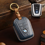 Carsine BMW I3 I8 Leather Car Key Cover Blue