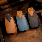 Ford EcoSport Focus Leather Car Key Cover 3 Button