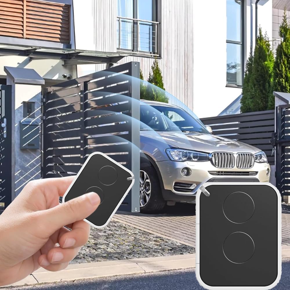 Carsine Garage Door Opener Hand Transmitter, FL02RE Compatible Nice Era ON2 ON4 ON2 ON4E FLO2, 2 Channel, 433.92 MHz 3 PCS