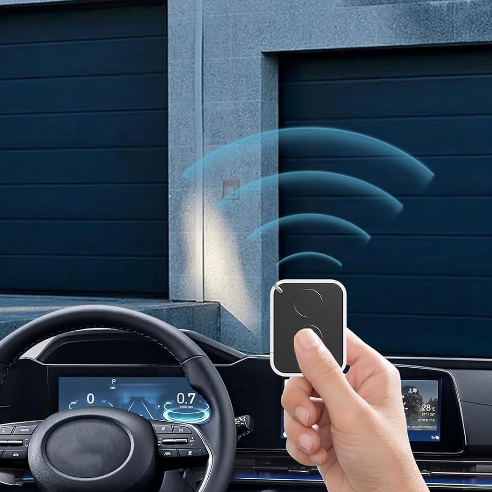 Carsine Garage Door Opener Hand Transmitter, FL02RE Compatible Nice Era ON2 ON4 ON2 ON4E FLO2, 2 Channel, 433.92 MHz 3 PCS