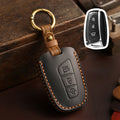 Carsine Hyundai IX45 Leather Car Key Cover 3,4 Button Black / 3 Button