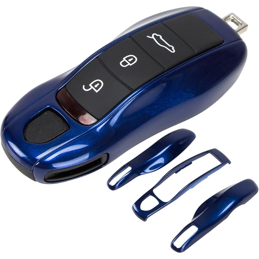 Porsche Key Shell Replacement 3-Piece Painted Key Fob Cover Shell