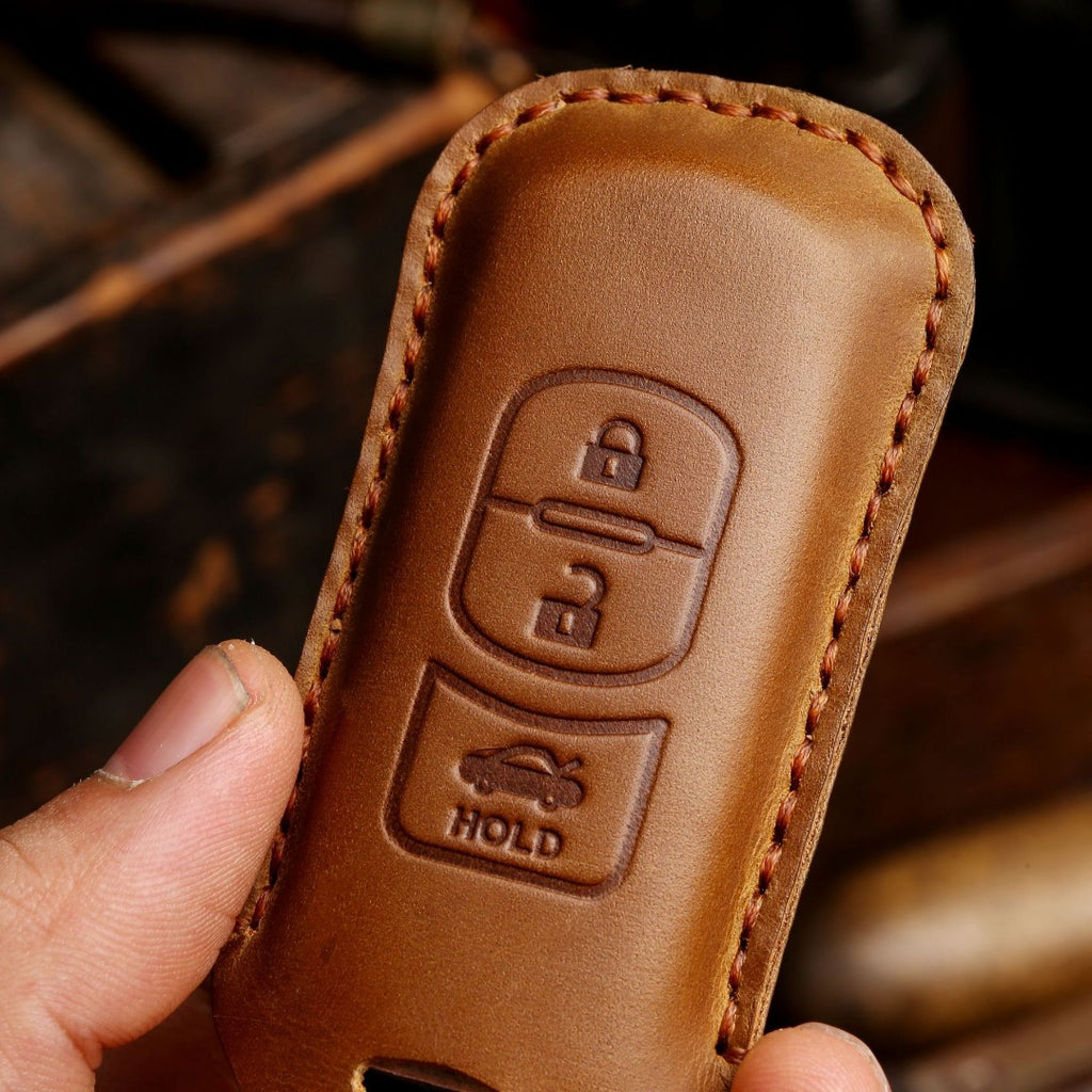 Étui de clé de voiture en cuir Mazda Angkesaila CX4 CX5 CX8 CX9 CX30 Atez 2,3 boutons