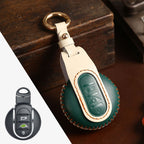 Carsine BMW Mini Cooper Countryman Leather Car Key Cover Green
