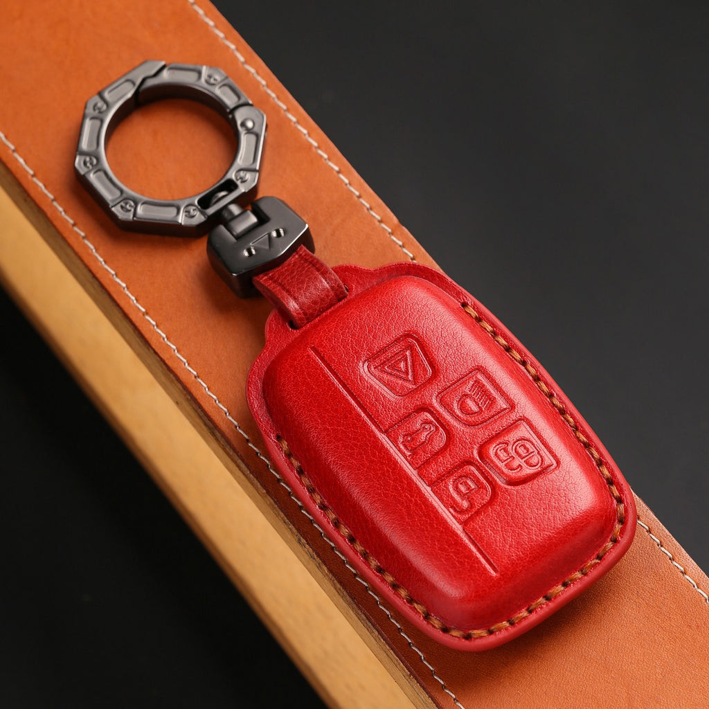 Land Rover/Jaguar Leather Key Cover | Handmade Full-Grain | Precision Fit 2010-2025 Models