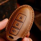 Nissan X-Trail Qashqai Tiida Teana Sylphy Leder Autoschlüsselhülle 2,3,4 Tasten