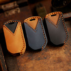Carsine Honda Leather Car Key Cover 3 Button Black / 3 Button
