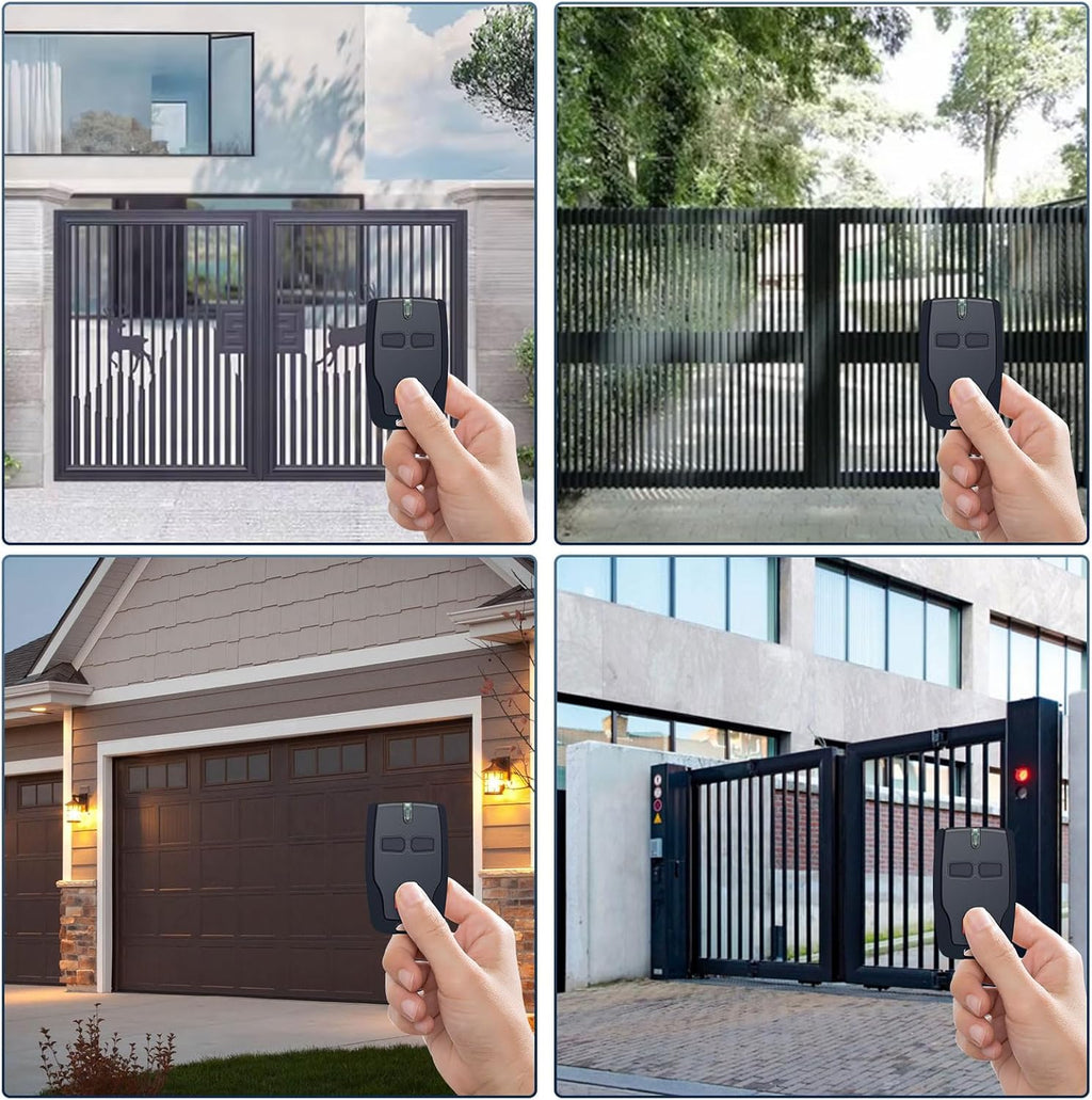 3 PCS BFT Mitto B2 Garage Remote - 433.92MHz 2-Channel Fob for Electric Gates