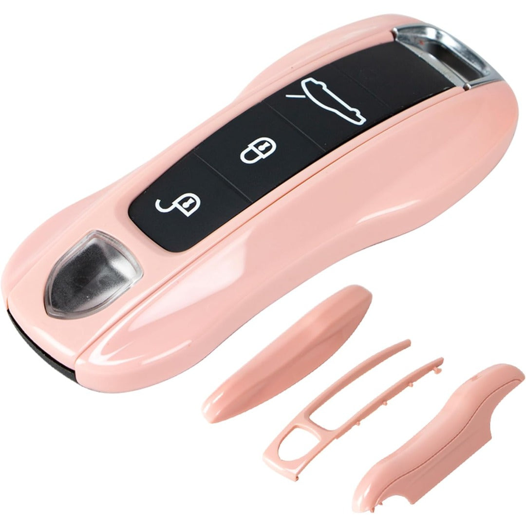 Porsche Key Shell Replacement 3-Piece Painted Key Fob Cover Shell