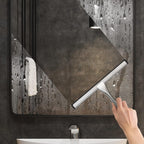 Carsine All-Purpose Stainless Steel Shower Squeegee for Shower Glass Door, Car Windows, Bathroom Cleaner Tool Household Window Mirror Squeegee Black / 10-Inch