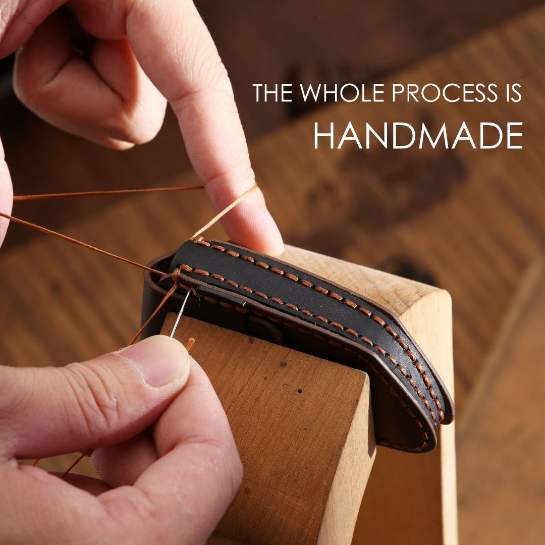 Étui de clé de voiture en cuir Kia