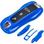 Porsche Key Shell Replacement 3-Piece Painted Key Fob Cover Shell