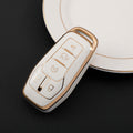 Carsine Ford Mustang Lincoln Car Key Case Golden Edge White / Key case