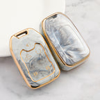 Carsine GMC Car Key Case Gold Inlaid With Jade Grey / Key case