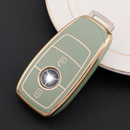 Carsine Mercedes Benz Car Key Case Golden Edge Green / Key case