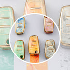 Carsine Audi Car Key Case Gold Inlaid With Jade