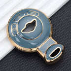 Carsine BMW Mini Cooper Clubman Countryman Paceman Roadster Car Key Case Golden Edge Grey / Key case