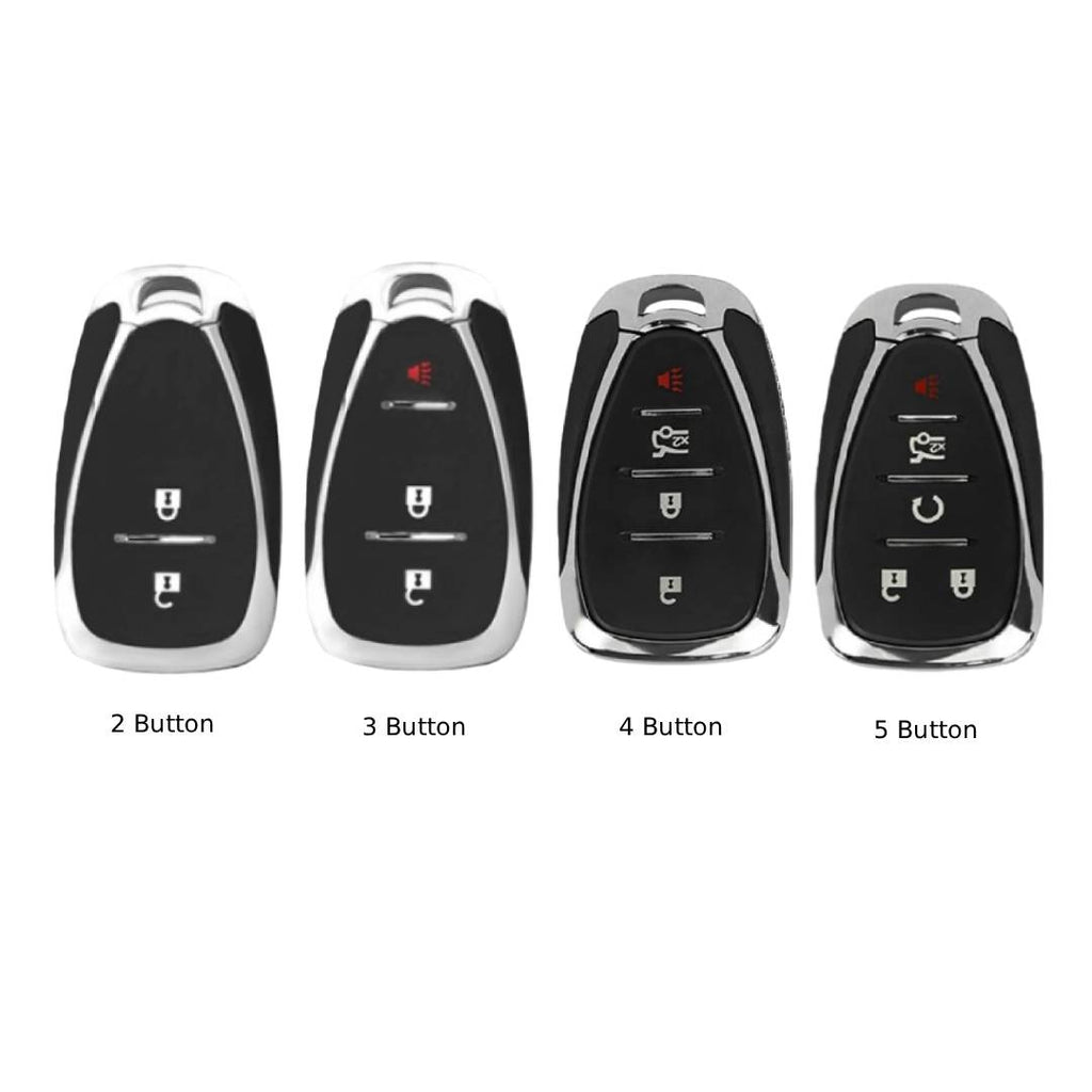 Étui en cuir pour clé de voiture Chevrolet Traverse, Malibu, Cruze, Trax (2, 3, 4, 5 boutons)
