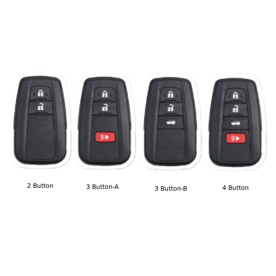Étui en cuir pour clé de voiture Toyota Camry (2, 3 ou 4 boutons)