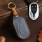 Carsine Maserati Leather Car Key Cover Blue