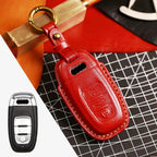 Premium Audi Leather Car Key Cover - Luxury Protection & Custom Fit for Audi Keys