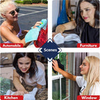 Carsine Microfiber Cleaning Cloth - 12 Packs 12.6"x12.6" - High Performance - 1200 Washes, Ultra Absorbent Towels Weave Grime & Liquid for Streak-Free Mirror Shine - Car Washing Cloth Grey