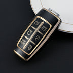 Carsine Genesis Car Key Case Golden Edge Type A / Black / Key case