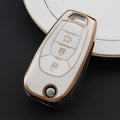 Carsine Chevrolet Holden Car Key Case Golden Edge White / Key case